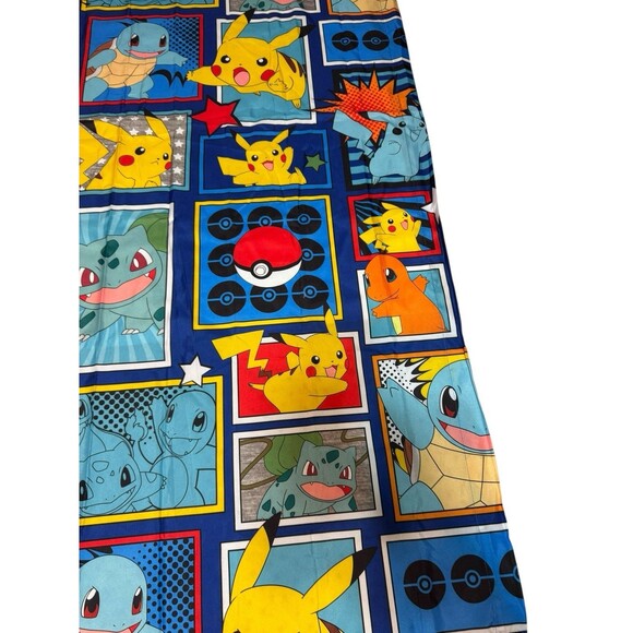 Pokemon Kids Room 2 Window Curtains Drapes Set Each Panel 40X65 - Picture 6 of 11